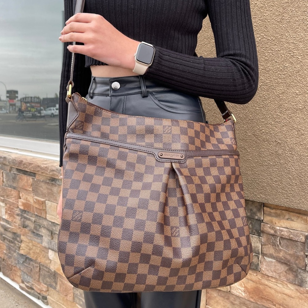 Louis Vuitton Damier Ebene Checkerboard Brown Crossbody Hobo